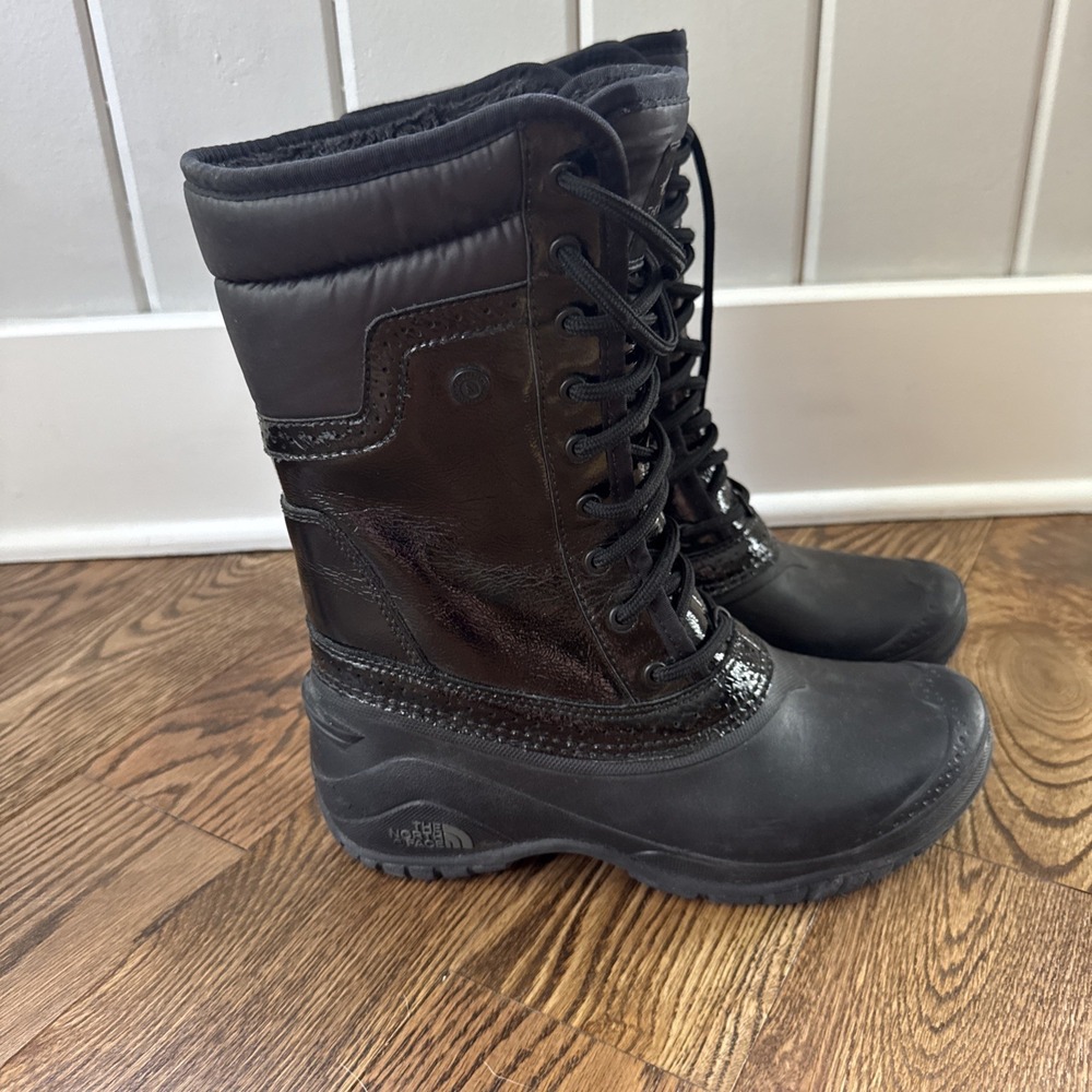 The North Face Shellista II Mid Luxe Boots Women's 7 Black Primaloft Winter